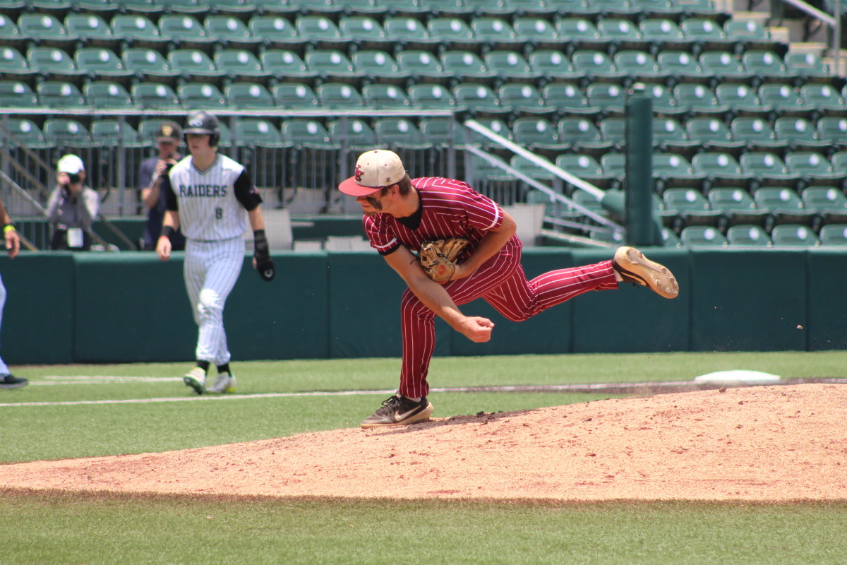 Texarkana Liberty-Eylau Canyon Randall 4A UIL state semifinals Texas baseball playoffs 060723 Andrew McCulloch 93